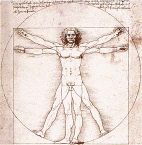 Developing the Faculties of the Chakras - Vitruvian Man