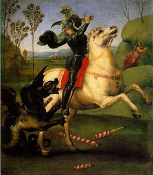 Rafael – Sfântul Gheorghe luptând cu dragonul