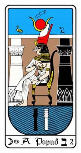 Tarot, 2. Arkánum, A papnő - Egyiptomi Tarot