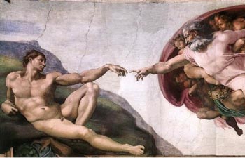 Does God exist? Sistine Chapel-Adam's Creation