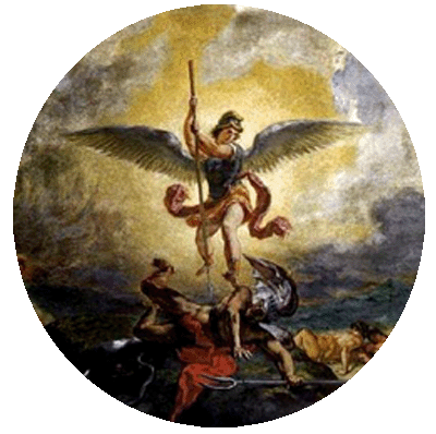 Eugene Delacroix - Sf. Mihail invingand diavolul