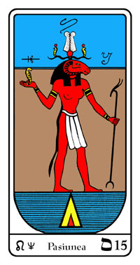 Tarot, Arcanul Nr.15 al Tarotului, Tarotul Egiptean, Pasiunea