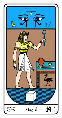 Tarot, Arcanul Nr.1 al Tarotului, Tarotul Egiptean, Magul