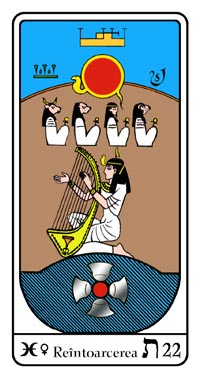 Tarot, Arcanul Nr.22 al Tarotului, Tarotul Egiptean, Coroana Vieţii